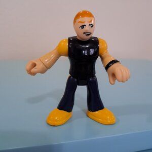 Imaginext Deep Sea Submarine Scuba Diver Action figure black and yellow